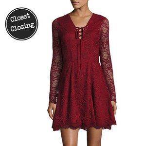 [Lovers + Friends] 💋 Mercury Lace-Up Flare Dress